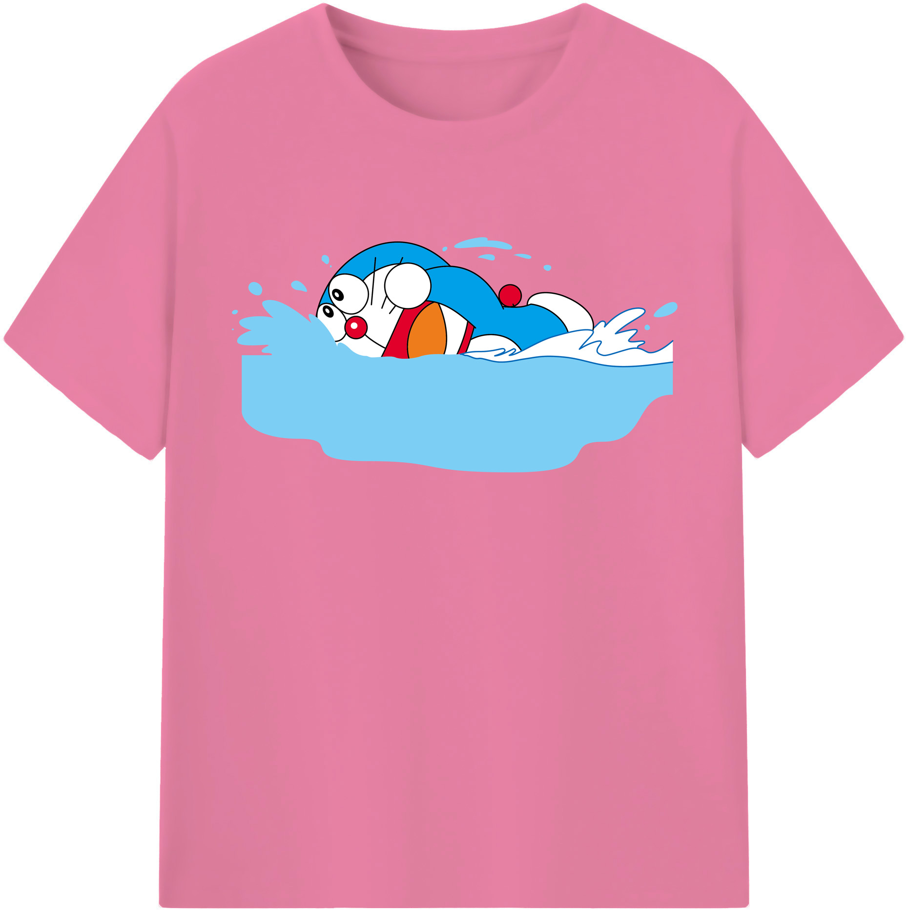 （画像用） ドラえもん Doraemon 綿100％半袖Tシャツ（フロントプリント）